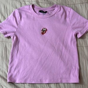 Cotton On pink Rolling Stones tee, Size XS